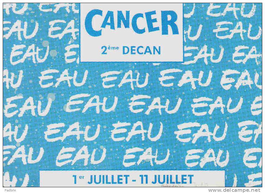 Carte Postale Astrologie Horoscope Cancer 2em Décan Trés Beau Plan - Astrologia