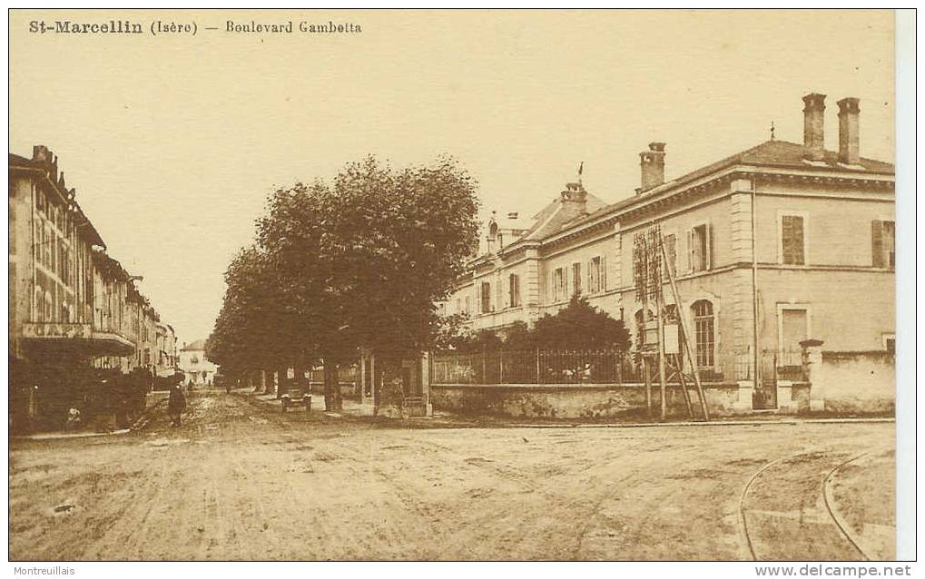 (38) SAINT-MARCELLIN, Boulevard Gambetta, Superbe, Jamais Voyagée - Saint-Marcellin