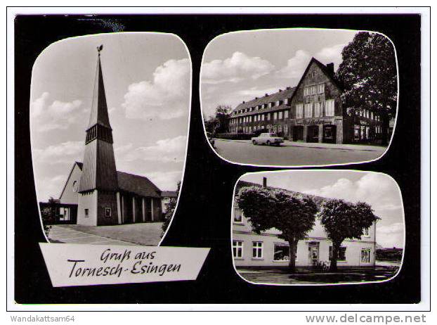 AK Gruß AusTornesch I Esingen Mehrbild 3 Bilder Kirche Rehbeingeschäft Sparladen - Tornesch