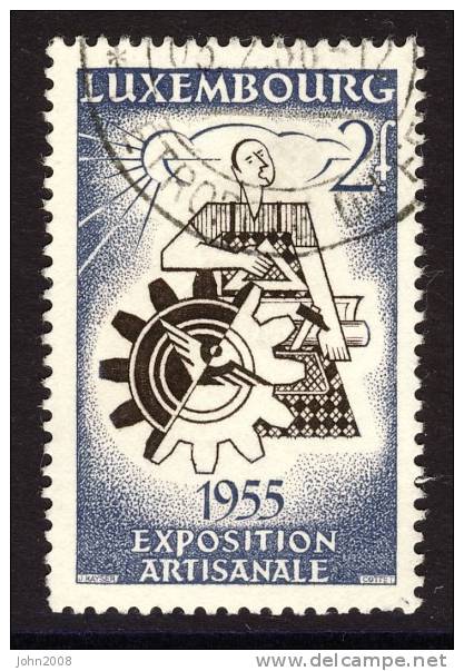 Luxemburg 1955 : Mi.nr 535 * - Exposition Artisanale - Gebruikt