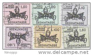 Vatican-1968 Postage Due Papal Arms Used Set - Used Stamps