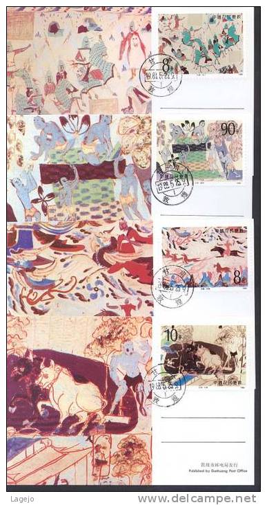 CHINE T126 - MC Fresques De Dunhuang - Maximum Cards