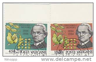 Vatican-1984 Mendel Used Set - Oblitérés