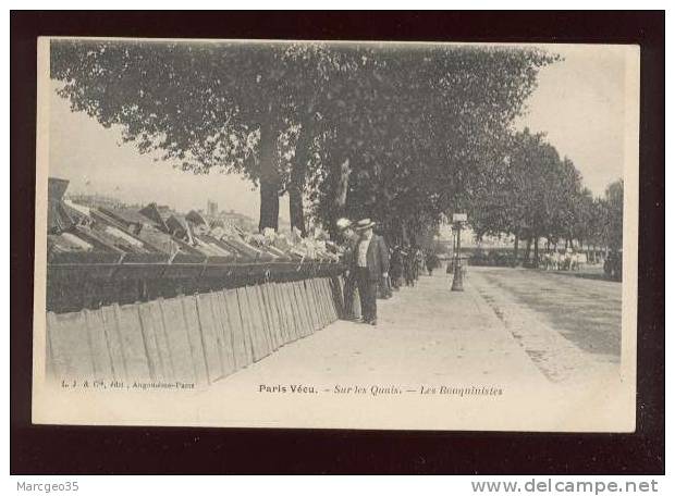 Paris Vécu Sur Les Quais Les Bouquinistes  édit.L.J. & Cie Sans N° (85) Animée  Belle Carte - Lotti, Serie, Collezioni