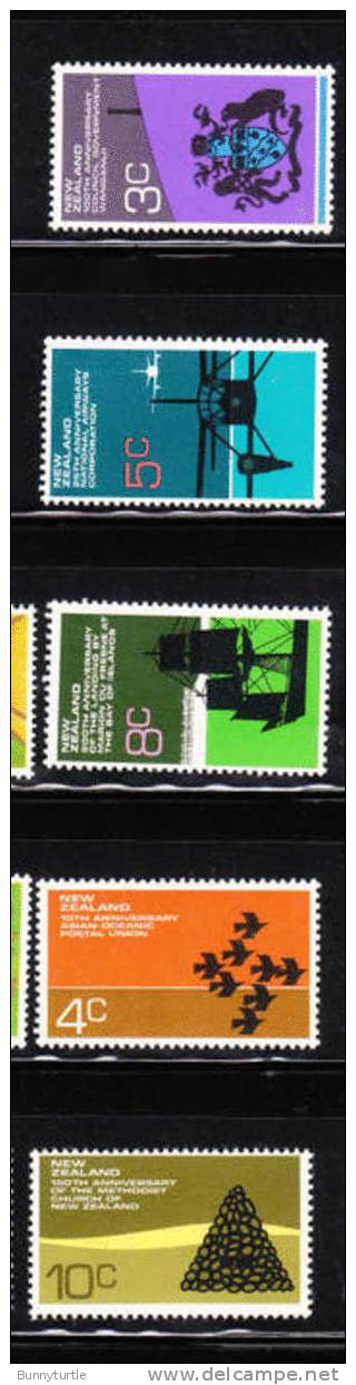 New Zealand 1972 Wanganui City Arms Postal Union Ship Frigate MNH - Nuovi