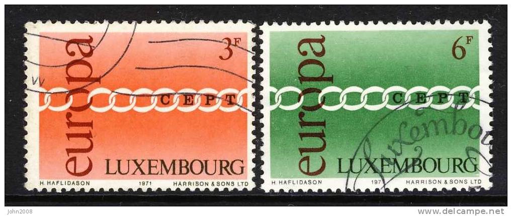 Luxemburg 1971 : Mi.nr 824/825 * - Europa / Europe - Gebraucht