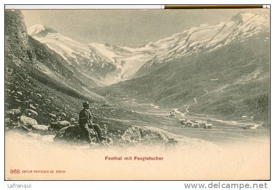 SUISSE- Ref  1215- Fexthal Mit Fexgletscher   - Carte Bon Etat - Thal