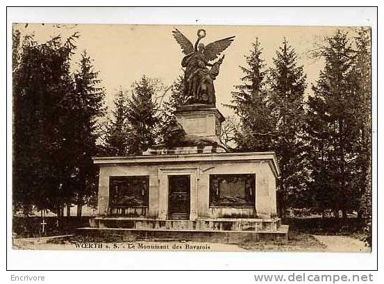 Cpa WOERTH Monument Des Bavarois - Ed Levy - Woerth