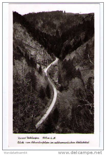 AK Kurort Uehlingen 646 M. ü. M. Blick Zum Schwedenfelsen Im Wildromantischen Schlüchttal - Waldshut-Tiengen