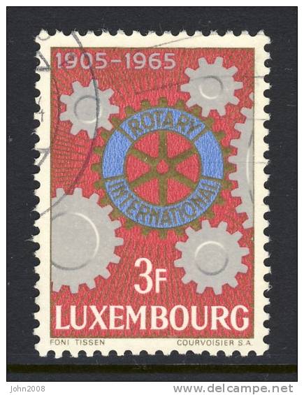 Luxemburg 1965 : Mi.nr 709 * - Rotary International - Oblitérés