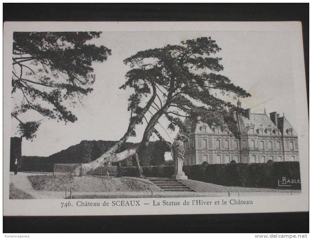 Château De SCEAUX - La Statue De L'Hiver Et Le Château - Non Voyagée - Sceaux