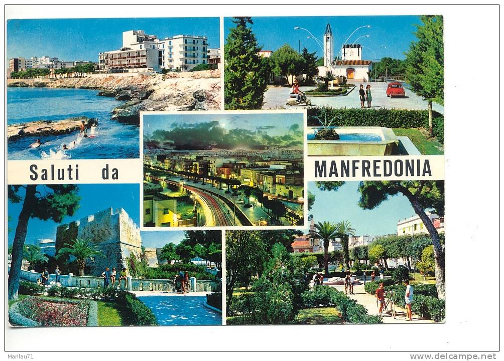 Puglia MANFREDONIA Foggia Vedute 1965 Viaggiata - Manfredonia