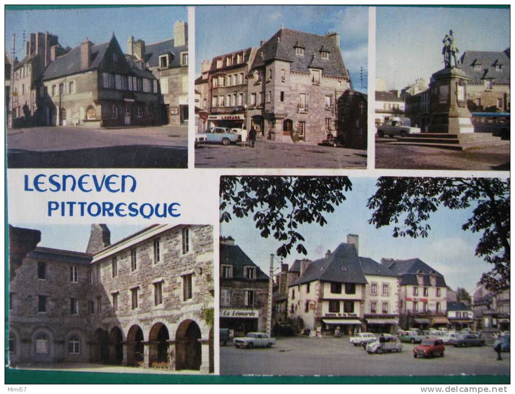 C.P.M. LESNEVEN - Coins Pittoresques, Vieilles Maisons Et Le Cloître - Lesneven