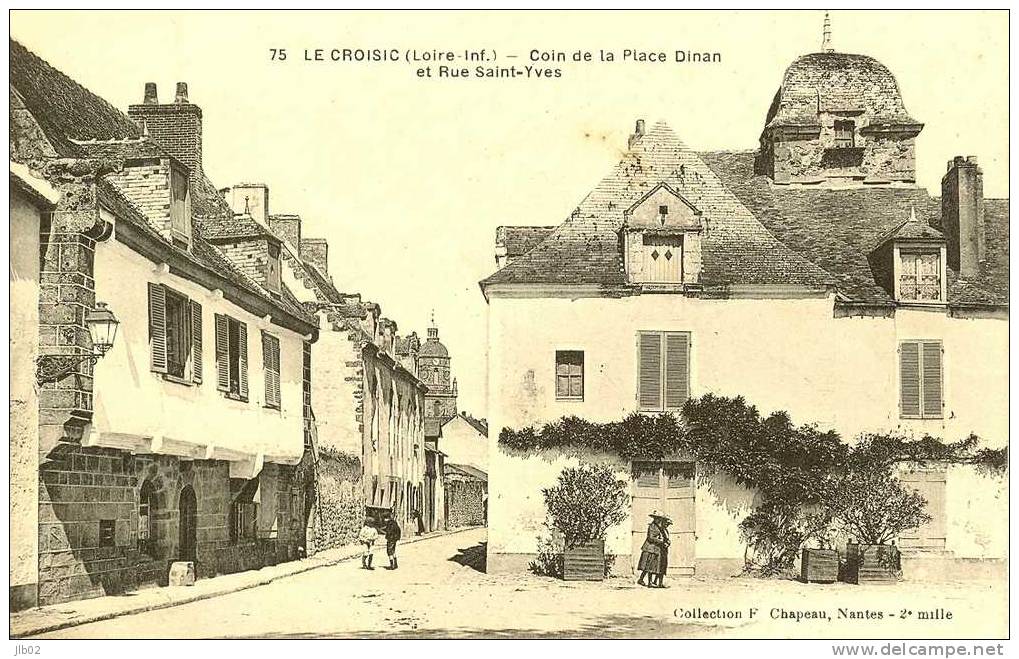 75 - Le Croisic ( Loire Inf) - Coin De La Place Dinan Et Rue Saint Yves - Le Croisic