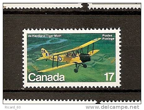 Timbres  Neufs Du Canada Aviation De Haviland "tiger Moth" - Neufs