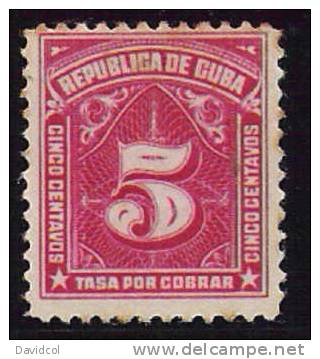 N533.- C U BA.-( 1914 ).- " SELLOS DE TASA  " .- EDIFIL #: 7 - MH - Strafport