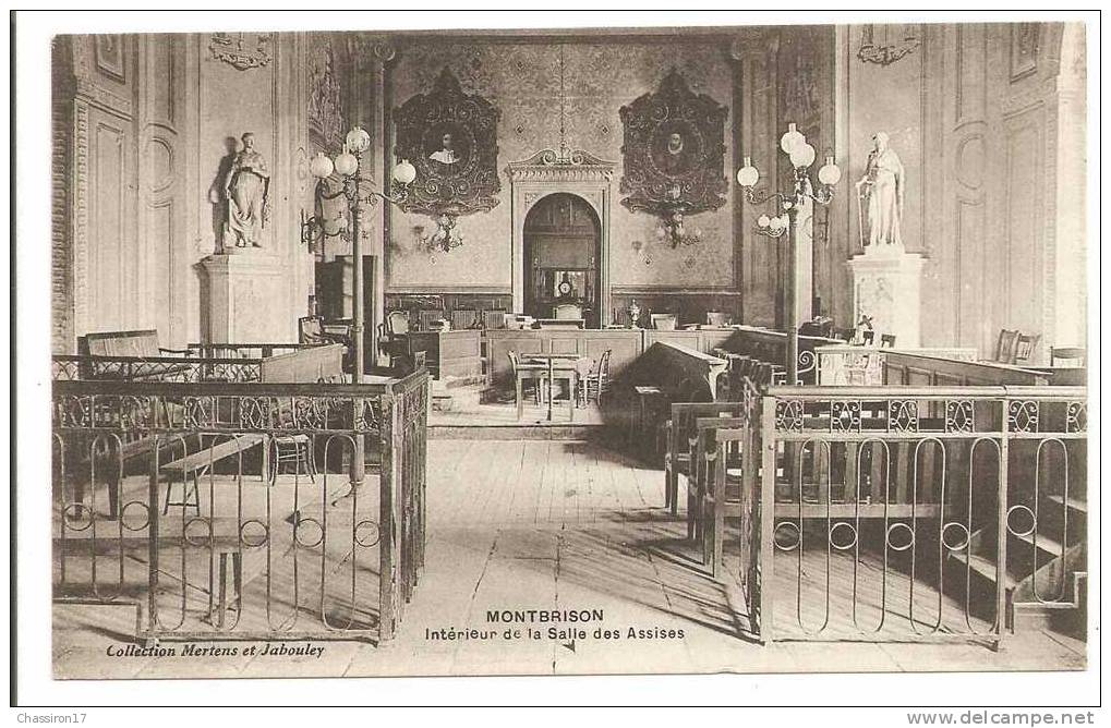 42 -   MONTBRISON  -  Intérieur De La Salle Des Assises - Montbrison