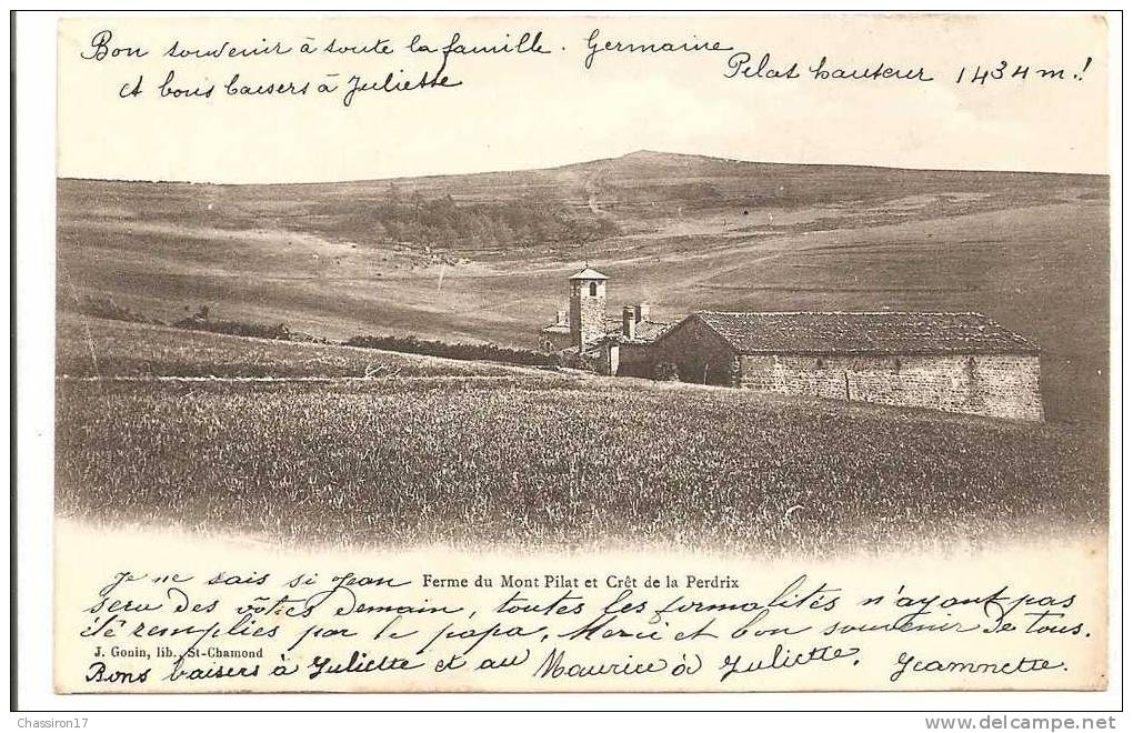 42 -  Ferme Du   MONT PILAT  Et  Crêt De La PERDRIX - Mont Pilat