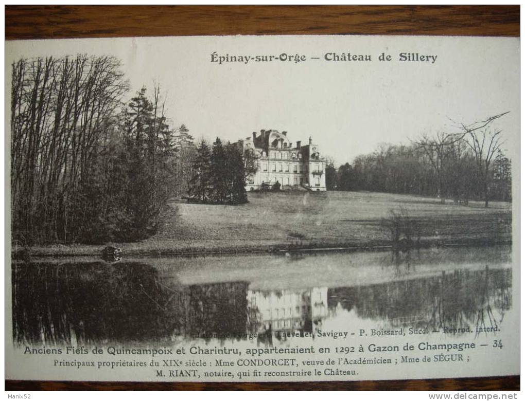 91 - EPINAY-sur-ORGE - Château De Sillery. - Epinay-sur-Orge