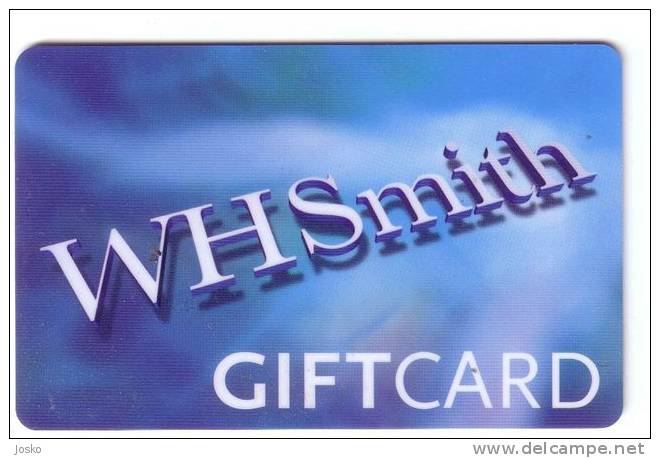 WHSmith - Gift Card   ( England  ) * Giftcard Cadeau Gifts Gift Cards Giftcards - Reclame