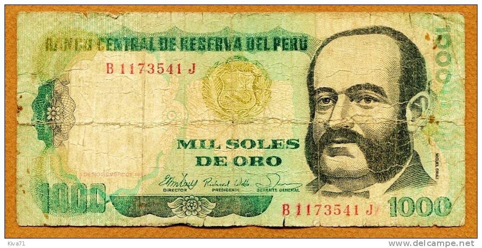 1000 Soles De Oro "PEROU"    1981    Usagé - Peru