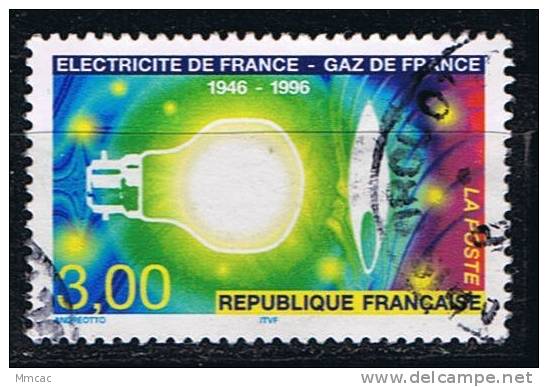 #3595 - France/Electricité Et Gaz De France Yvert 2996 Obl - Electricité