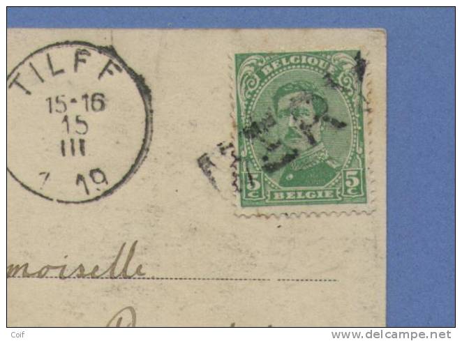 137 Op Kaart Met Naamstempel (Griffe) MERY Als Noodstempel Gebruikt - Linear Postmarks