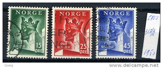 1950. NORVEGIA - NORGE - NORWAY - Unif. Nr. 317\19 - Stamps Used - Used Stamps