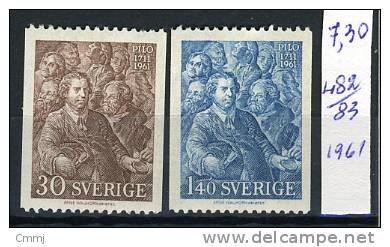 1961. SVEZIA - SWEDEN -  Catg. Mi. 471c/472c - Stamps Mint - (F2104...) - Nuovi