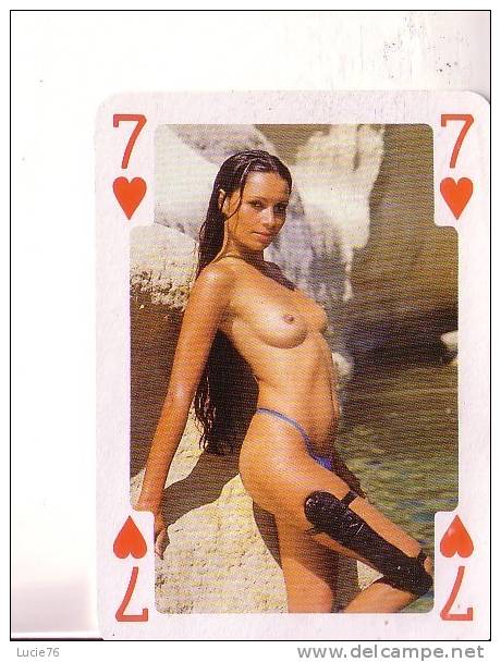 NU  -    Carte à Jouer -  7 De Coeur - Playing Cards (classic)