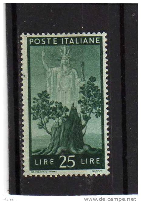 Italie: 1945 Y&T N°450 N* Très Légère Charnière,  Série Courante - Neufs