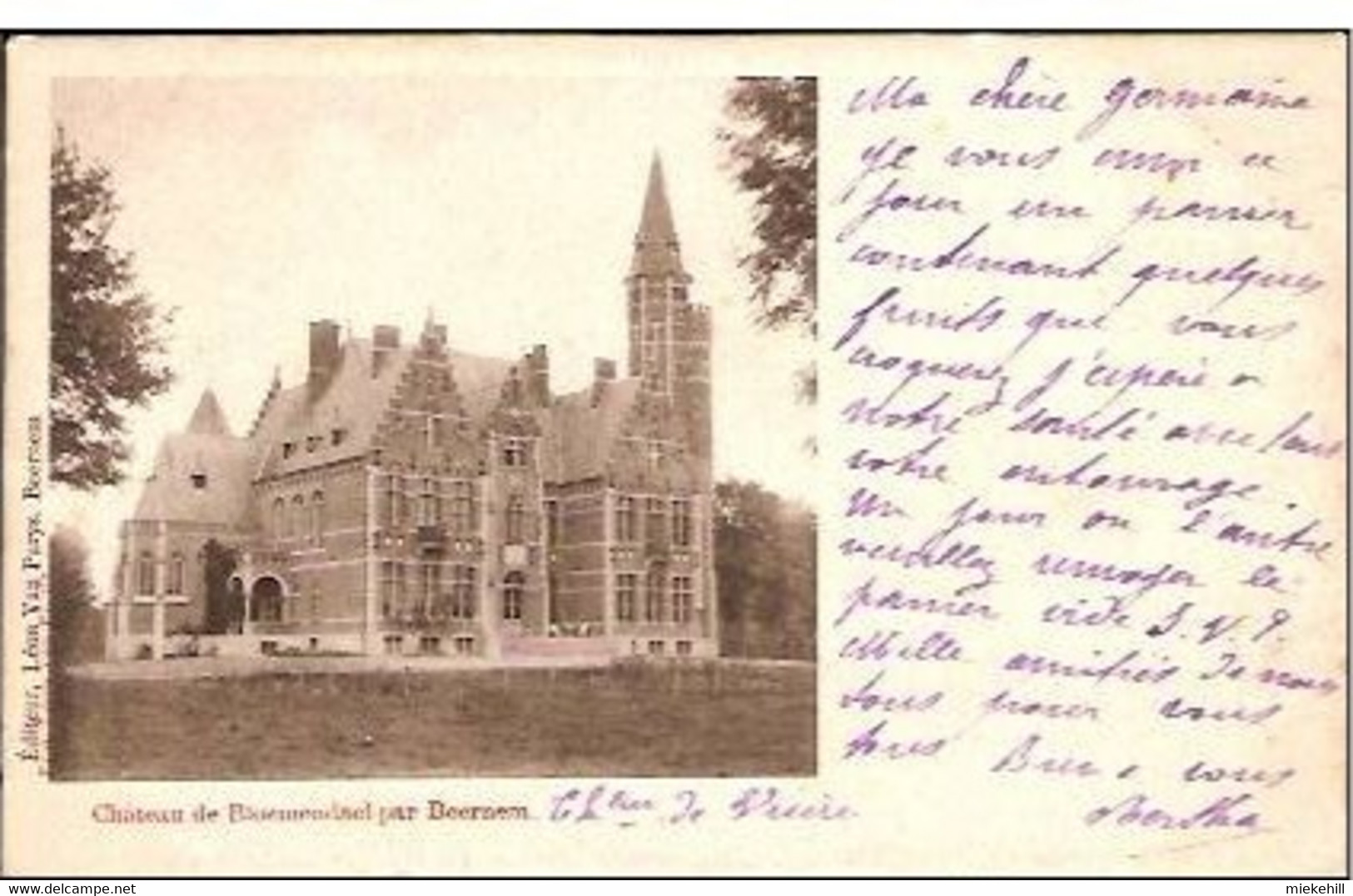 BEERNEM-CHATEAU DE BLOEMENDAEL KASTEEL-oblitération Relais De Kessel Lez Lierre Marcophilie-sterstempel - Beernem