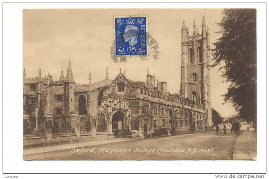 OLD FOREIGN 2305 - UNITED KINGDOM - ENGLAND -  OXFORD MAGDALEN COLLEGE FOUNDED A.D.1458 - Oxford