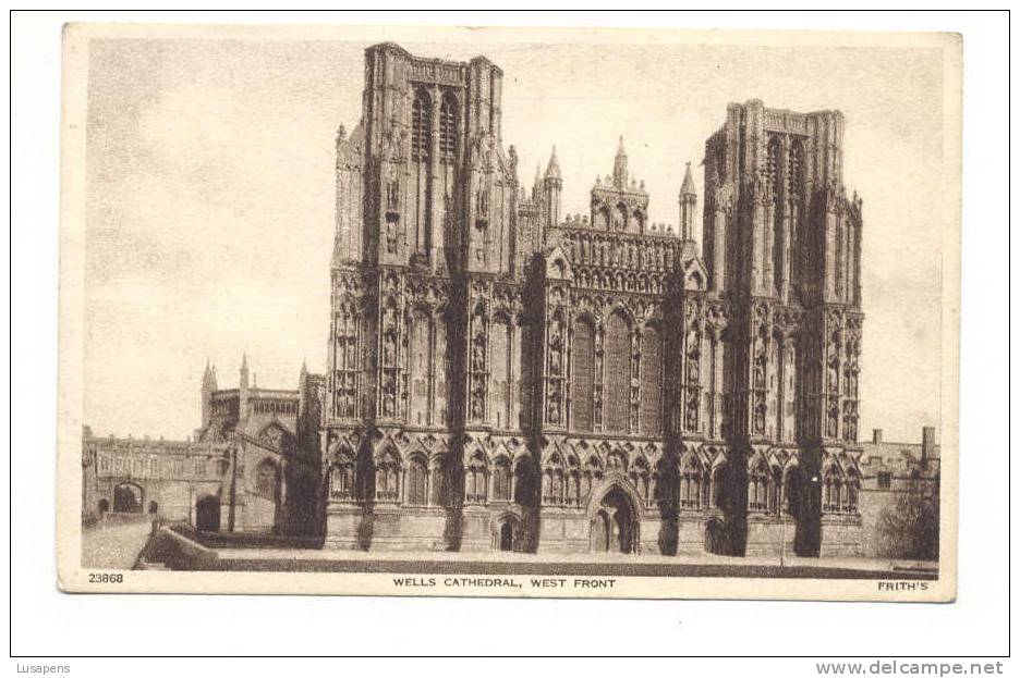 OLD FOREIGN 2340 - UNITED KINGDOM - ENGLAND - WELLS CATHEDRAL, WEST FRONT - Wells