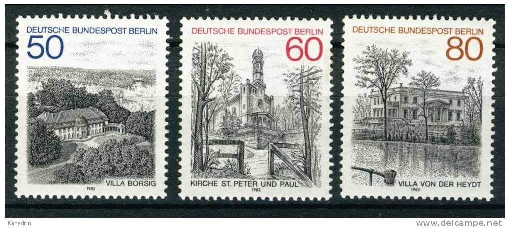 Berlin 1982, Michel # 685 - 687, Berlin-Ansichten (IV) **, MNH - Neufs