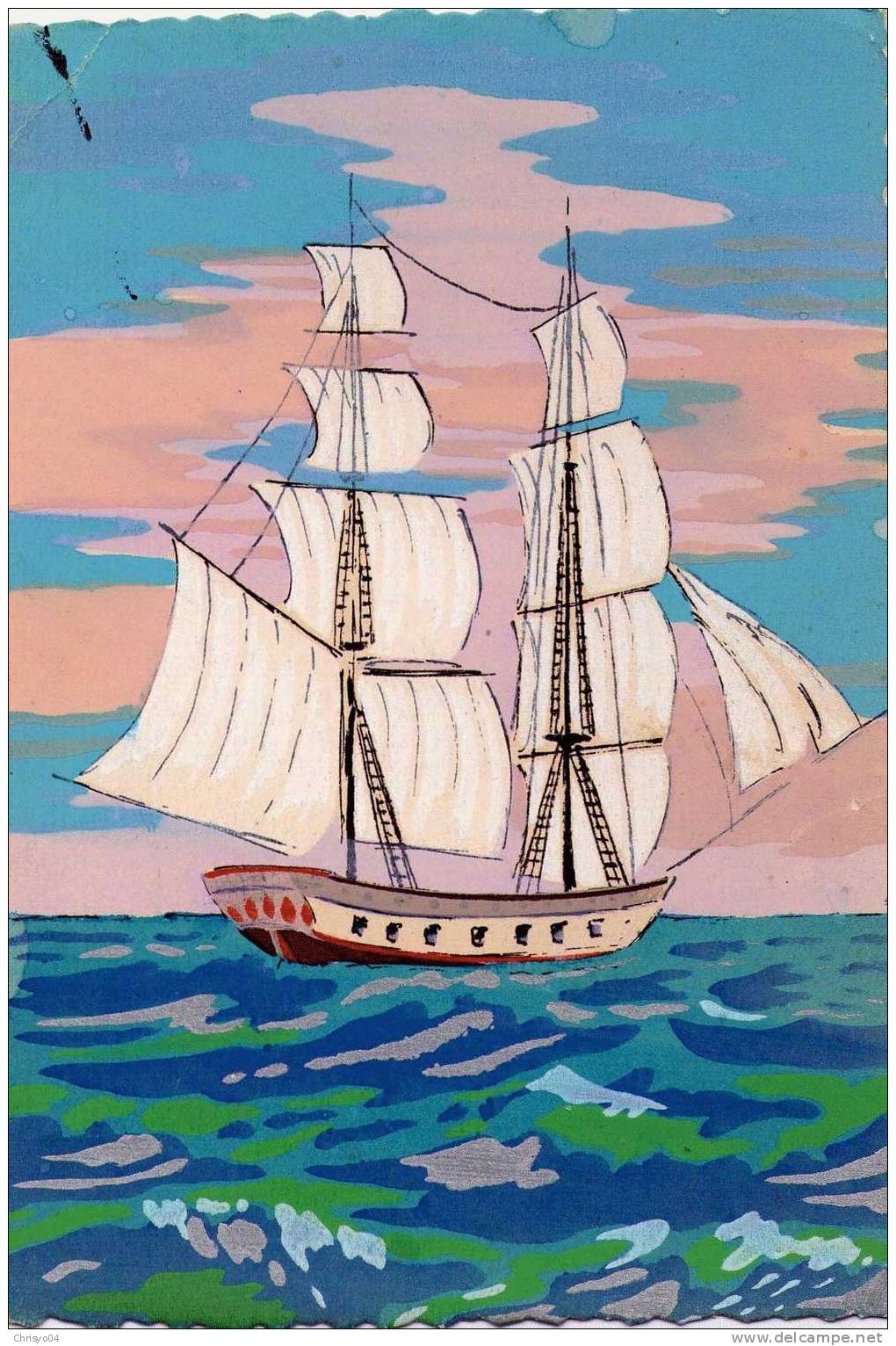 & ILLUSTRATEUR BATEAU VOILIER PEINTURE EDTS GANI - Segelboote