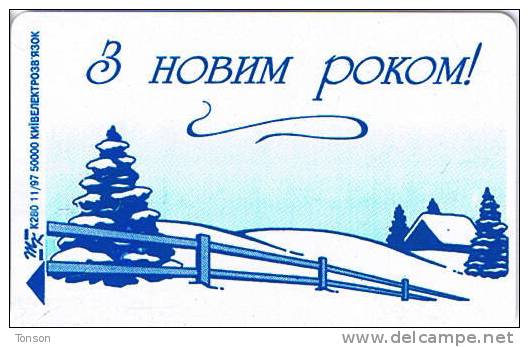 Ukraine, UA-K-115, 280 Units, Happy New Year!, Christmas, 2 Scans - Ukraine