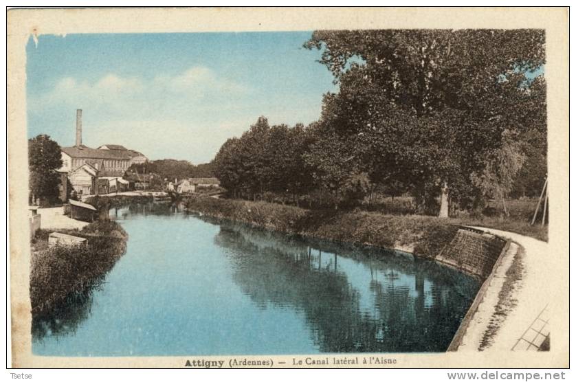 Attigny - Le Canal Latéral à L'Aisne - Attigny