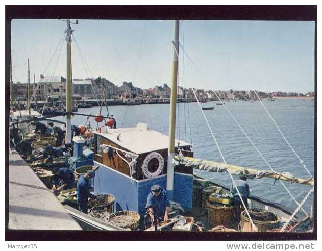 St Vaast La Hougue Départ Pour La Pêche & Le Port édit.artaud N° 764 Bateau De Pêche Belle Cpsm - Saint Vaast La Hougue