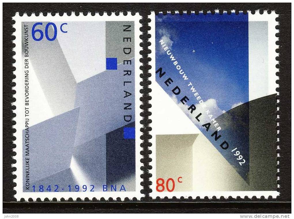Niederlande / Netherlands 1992 : Mi 1439/1440 *** - BNA - Nieuwbouw Tweede Kamer - Unused Stamps
