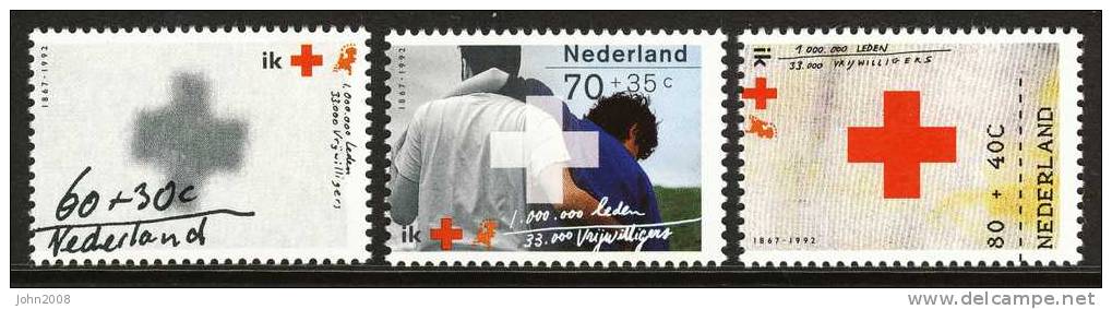 Niederlande / Netherlands 1992 : Mi 1446A/1448A *** - Rotes Kreuz / Red Cross - Neufs