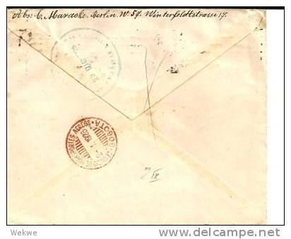 Col015/   KOLUMBIEN -  Brief  SCADTA Mit Aufdruck A  + Dt. Marken Ex Berlin 1925, Barranquilla-Neiva - Kolumbien