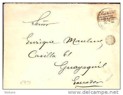 Col040b KOLUMBIEN - / Bürgerkrieg Lokalausgabe 17. Feb. 1901 Tumaco  -Ecuador (Brief, Cover, Lettre) - Kolumbien