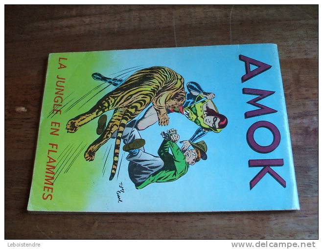 BD-AMOK-N°7 -AMOK: LA JUNGLE EN FLAMMES-EDITON SAGE -1966-BELLE ETAT D´USAGE - Kleine Formaat