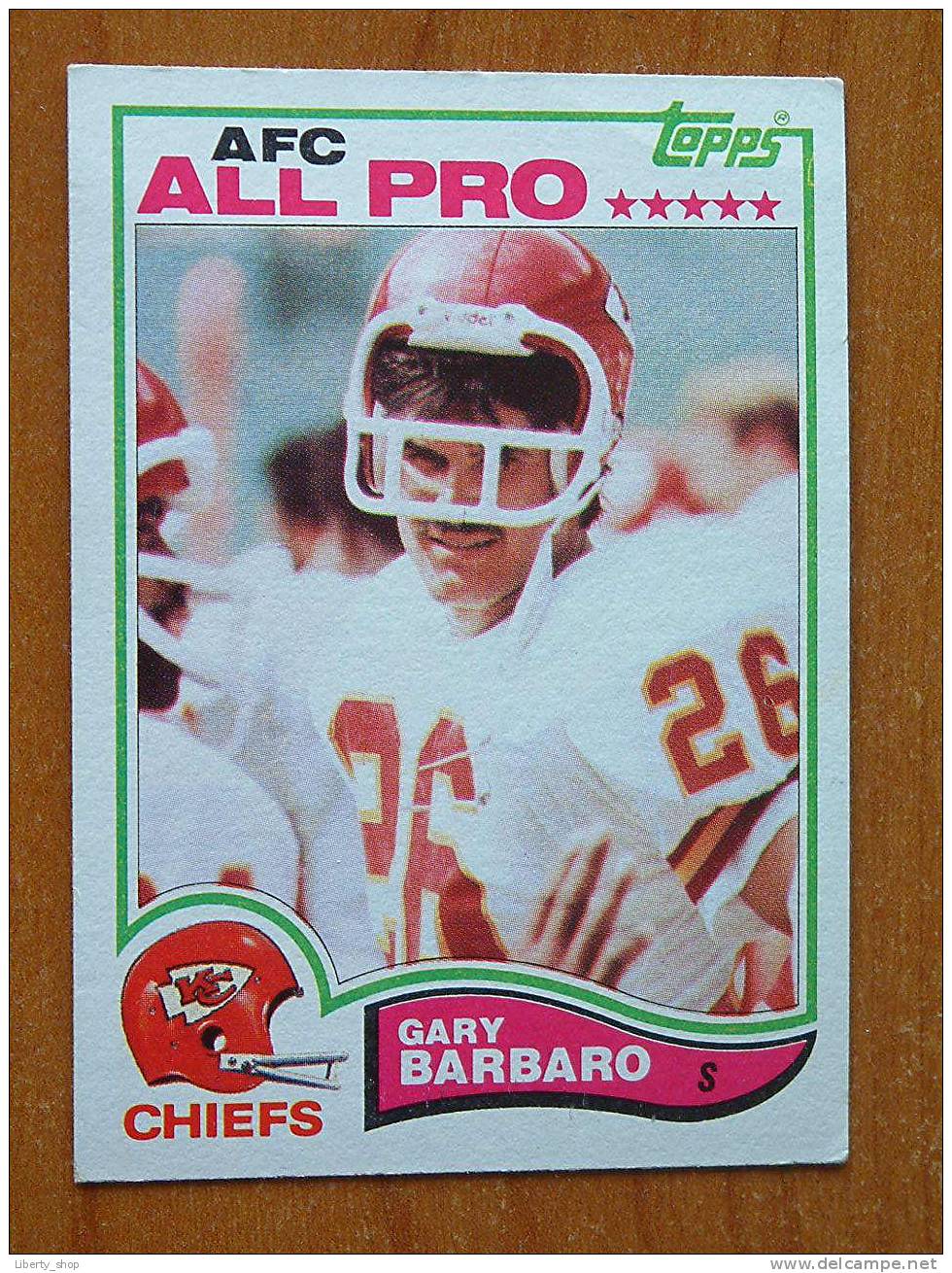 GARY BARBARO / CHIEFS S ( 110 ) ! - 1980-1989