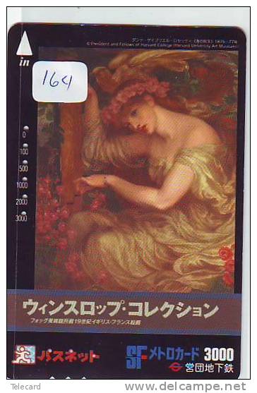 Télécarte  JAPAN (164)  *  Peinture Art Kunst Painting Malerei Phonecard * - Painting