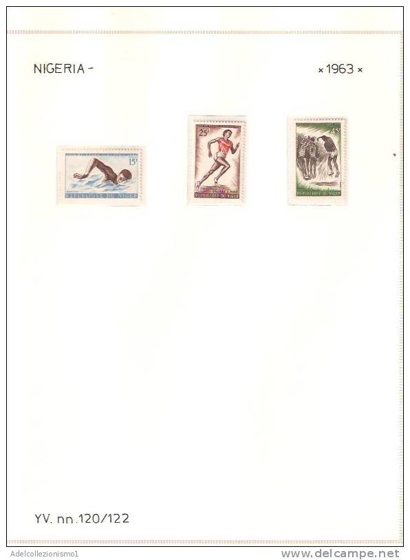 25906)foglio Serie Completa - Sport - Catalogo Ivert N° 120/122 - Nigeria 1963 - Nigeria (1961-...)