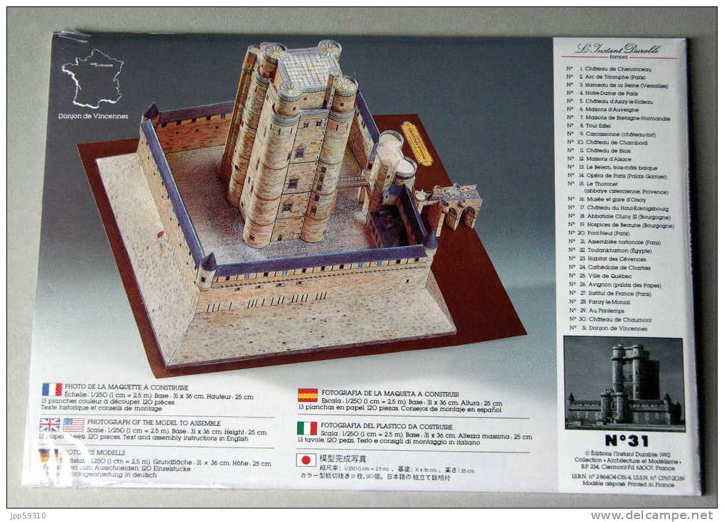 Livre Maquette à Découper : Donjon De Vincennes * - Autres & Non Classés