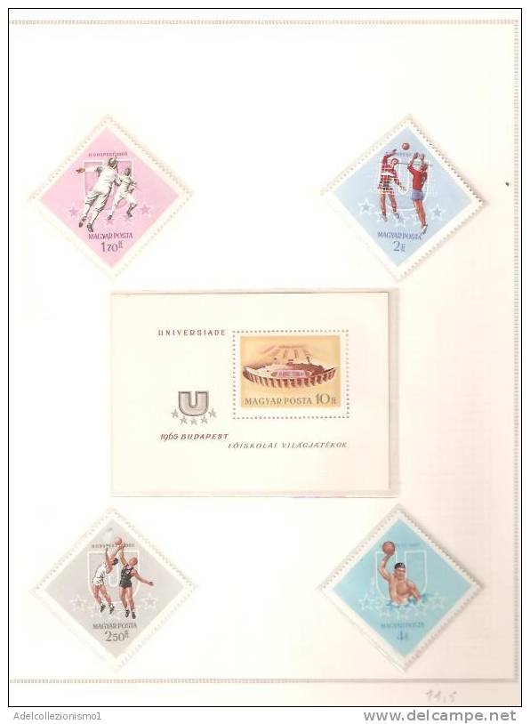 25922)foglio Serie Completa - Sport - Catalogo Ivert N° N.n. 1754/1762 - Ungheria 1964 - Emisiones Locales