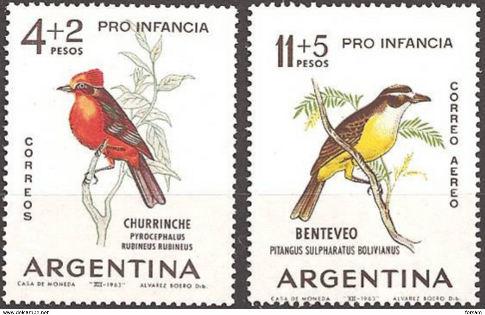 ARGENTINA..1963..Michel # 830-831...MNH. - Neufs